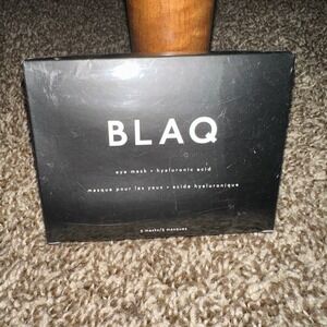 NIB New BLAQ Eye Mask + Hyaluronic Acid De-Puff‎ Detox Skincare 5 Masks